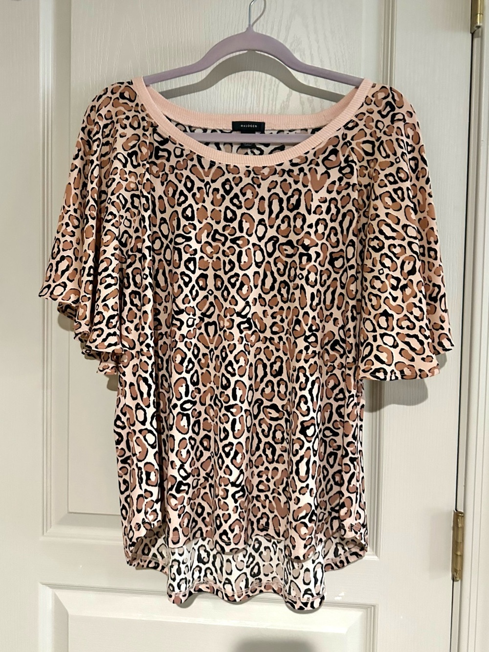 Leopard print top